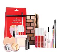 Joyeee Kit de maquillage Professionnel, 12 Pcs Ensemble-cadeau de Maquillage avec Fard à Paupières Brillant à Lèvres Correcteur, pour le Visage Yeux et Lèvre, Portable Beauté Set pour Femme et Fille#3