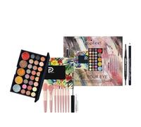 Joyeee Kit de maquillage tout-en-un pour filles Coffret cadeau de maquillage pour femme Kit complet de cosmétiques de démarrage, comprenant une palette de fards à paupières, un mascara, SET002C