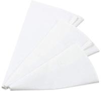 Joyeee Lot de 3 poches à douille réutilisables, 3 tailles professionnelles en coton épais, ensemble d'outils de cuisine pour biscuits, chocolat, cupcakes, desserts, crème glacée, grand, moyen, petit