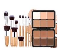 Joyeee Professional Makeup Palette Anti-cernes, Contour et Highlight, 12 Couleurs Carla Secret Palette, Palette Contouring Maquillage Avec 11 Pcs Pinceaux Maquillage, Imperméable et Longue Durée