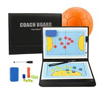 Joyeee Tableau Tactique de Handball Magnétique pour Entraîneur Pliable Professionnel Tableau Handball Coaching avec Stylo Gomme Aimants Accessoires pour Coach Entraînement Compétition Sports