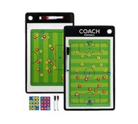 Joyeee Tableau Tactique Football, Entraîneur de Football Magnétique Stratégie Panneau avec avec Marqueur, Coaching Clipboard pour Entraînement, Compétition