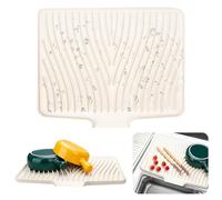 Joyeee Tapis égouttoir à Vaisselle en Silicone, 40 x 30 cm, Antidérapant, Résistant à la Chaleur, pour la Cuisine, Le Réfrigérateur ou l'évier, Facile à Nettoyer