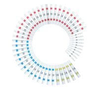 JOYELEC 108 Pièces 4 Tailles 26-10AWG(0.25mm²-6.0mm²） Connecteur Bout à Bout de Fil Thermorétractable Electrique Etanche，Cosses Electriques à Sertir Thermorétractables (108 Pièces En sacs)