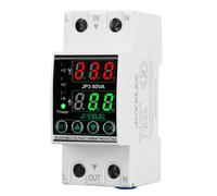 JOYELEC Protecteur de surtension et de sous-tension, stabilisateur de tension, dispositif de protection contre les surtensions AC230V, relais de réinitialisation réglable, voltmètre 63A, protection