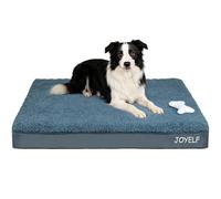 JOYELF Grand lit pour Chien Tapis de lit orthopédique pour Chien, Tapis en Mousse imperméable pour Chien, Couverture Lavable et Amovible, Un Jouet à couinement en Cadeau