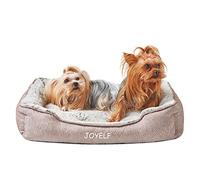 JOYELF Lit de Chien Lavable, canapé Anti-anxiété pour Chiot, Chaton, Chien et Chat de Petite et Moyenne Taille - Small Rectangle