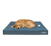 JOYELF Lit pour Chien XXLarge Tapis de lit orthopédique pour Chien, Tapis en Mousse imperméable pour Chien, Couverture Lavable et Amovible, Jouet à couinement comme Cadeau.