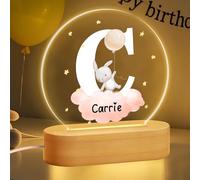 JOYENDER Animaux mignons - Cadeau de Pâques personnalisé - En acrylique - Cadeau de Pâques - Cadeau de Pâques pour tout-petits - Cadeau d'anniversaire lumineux pour fille et garçon - Cadeau de 1ère