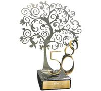 JOYERÍA EL FARO | Cadeau 50e anniversaire de mariage | Arbre avec 8 ballons offerts | Gravure personnalisée | Coffret premium inclus