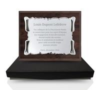 JOYERÍA EL FARO | Plaque commémorative personnalisée avec gravure | Coffret premium inclus | Idéale pour anniversaires, retraites ou hommages