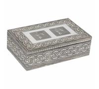 Joyero de metal repujado