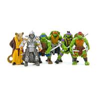 Joyes 6pcs Ninja Mini Figurine Set, Figurine de Tortue, décoration de gâteau, décoration de Voiture, Figurine de modèle Anime, Ornements, Cadeau de Fille de décoration à la Maison