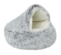 Joyes Lit Rond pour Chat, Coussin pour Chat Lit de Panier de Couchage Confortable et Lavable avec Bords Surélevés Maison en Peluche pour, Lapin, Cochon d'Inde et Chaton Ø 40cm