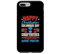 Joyeuse fête de Christophe Colomb, Navire de Navigation américain Christopher Columbus Coque pour iPhone 7 Plus/8 Plus