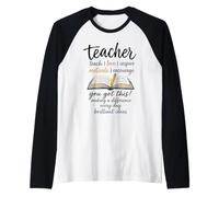 Joyeuse fête de la rentrée Scolaire, prête pour Les études Manche Raglan