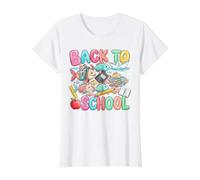 Joyeuse fête de la rentrée Scolaire, prête pour Les études T-Shirt Graphique avec Valeur