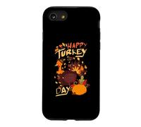 Joyeuse fête de la Turquie, Mignon Petit pèlerin, Thanksgiving Coque pour iPhone SE (2020) / 7/8