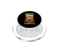Joyeuse fête de la Turquie, Mignon Petit pèlerin, Thanksgiving PopSockets PopGrip pour MagSafe