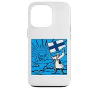 Joyeuse fête de l'indépendance de la Finlande, 6 décembre, Drapeau, Lever de Soleil Coque pour iPhone 13 Pro