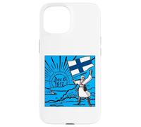 Joyeuse fête de l'indépendance de la Finlande, 6 décembre, Drapeau, Lever de Soleil Coque pour iPhone 15