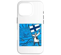 Joyeuse fête de l'indépendance de la Finlande, 6 décembre, Drapeau, Lever de Soleil Coque pour iPhone 16 Pro