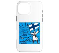 Joyeuse fête de l'indépendance de la Finlande, 6 décembre, Drapeau, Lever de Soleil Coque pour iPhone 16 Pro Max