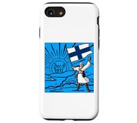 Joyeuse fête de l'indépendance de la Finlande, 6 décembre, Drapeau, Lever de Soleil Coque pour iPhone SE (2020) / 7/8