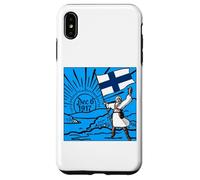 Joyeuse fête de l'indépendance de la Finlande, 6 décembre, Drapeau, Lever de Soleil Coque pour iPhone XS Max