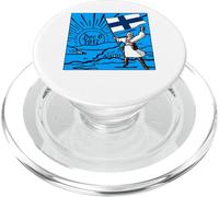 Joyeuse fête de l'indépendance de la Finlande, 6 décembre, Drapeau, Lever de Soleil PopSockets PopGrip pour MagSafe