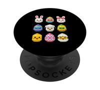 Joyeuse fête de Pâques Brick Master Builder Block Building Faces PopSockets PopGrip Adhésif