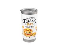 Joyeuse fête des pères à empiler des crêpes d'amour Gobelet isotherme en acier inoxydable double paroi