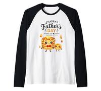 Joyeuse fête des pères à empiler des crêpes d'amour Manche Raglan