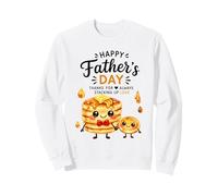 Joyeuse fête des pères à empiler des crêpes d'amour Sweatshirt
