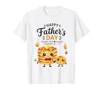 Joyeuse fête des pères à empiler des crêpes d'amour T-Shirt