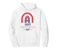Joyeuse fête des présidents américains Patriotic Heart Dot Rainbow Fun Sweat à Capuche