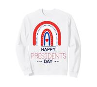 Joyeuse fête des présidents américains Patriotic Heart Dot Rainbow Fun Sweatshirt