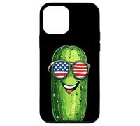Joyeuse fête du 4 Juillet avec cornichons et Lunettes de Soleil Coque pour iPhone 12 Mini