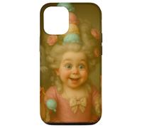 Joyeuse fille rococo aux cheveux hauts, art amusant surprise Coque pour iPhone 12/12 Pro