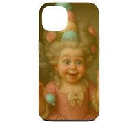 Joyeuse fille rococo aux cheveux hauts, art amusant surprise Coque pour iPhone 13