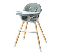 Joyeuse Planet Chaise Haute bébé SIMBO, 0-6 ans, 2 en 1, Chaise haute bébé avec Double Plateaux Réglable, Repose-pieds, Léger, Cadeau de naissance (Vert)