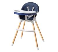 Joyeuse Planet Chaise Haute bébé SIMBO, 0-6 ans, 2 en 1, Chaise haute bébé avec Double Plateaux Réglable, Repose-pieds, Léger, Cadeau de naissance (Bleu)