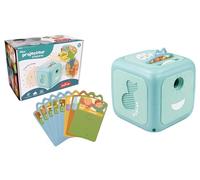 Joyeuse - Projecteur Musical Enfant avec Histoires et Comptines - Eveil Musical - Veilleuse - Projection Étoilée - 8 Disquettes Intégrées - Cadeau - Piles Incuses et Remplaçables - À Partir de 3 Ans