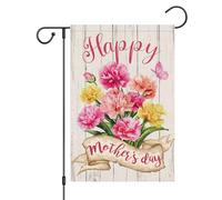 Joyeuses Fête Des Mères ! Œillets Drapeau De Cour 30X45Cm Bannières Résistant Décoratif Bannière Cour Pour Clubs Plage Fêtes