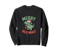Joyeuses fêtes de Fin d'année en Forme de Dinosaure Sweatshirt