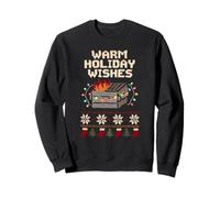 Joyeuses fêtes de Fin d'année, Mauvais Incendie de Benne à ordures Sweatshirt