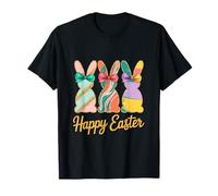 Joyeuses fêtes de Printemps colorées avec Lapins de Pâques T-Shirt