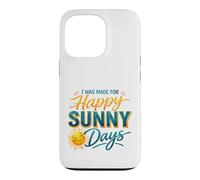 Joyeuses journées ensoleillées, Soleil Souriant, Amoureux de l'été Coque pour iPhone 13 Pro