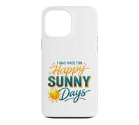 Joyeuses journées ensoleillées, Soleil Souriant, Amoureux de l'été Coque pour iPhone 13 Pro Max