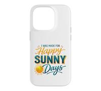 Joyeuses journées ensoleillées, Soleil Souriant, Amoureux de l'été Coque pour iPhone 14 Pro